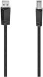 Hama Cablu Hama 200602, USB A - USB B, 1.5m (Negru) (Hama 200602)