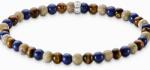 Thomas Sabo A2183-531-7-L19 Unisex Bead Armband in Braun- und Blautönen, unisex