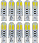 Autolife SMD-T10-3024SMD 10db-os SZILIKON - fehér - 12V CANBUS (19063)