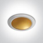 ONE Light Nata beépített lámpa 1x16 W fehér-sárgaréz 10116FD/W/BS (10116FDWBS)