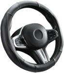 Autolife DW-5055G Valódi bőr kormányvédő szellőző lyukacsos Zöld varrásos mintával (00993)