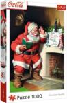 Trefl 10922 - Coca-Cola - Mikulás a kandallónál - 1000 db-os puzzle (10922)