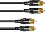 Sommer Cable Sommer RCA cable 2x2 1m Black Hicon