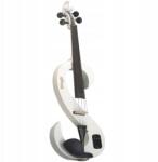 Stagg Evn 4/4 Wh, elektromos hegedű tokkal és fejhallgatóval, fehér (SEVN44WH)