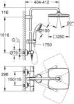 GROHE Vitalio Start 250 Zuhanyrendszer term. DIY*** - webshop - 169 609 Ft