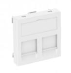 Obo Bettermann 6119220 DTG-2F RW1 adatátviteli csatlakozó 2 db F típusú csatlakozó modulh 45x45mm hófehér (6119220)