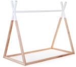 Childhome Tipi ágy - 70x140 cm - Fa - Természetes fehér