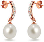 Heratis Forever Függő fülbevaló fehér gyöngyökkel 8, 5 mm, rosé aranyból, 9K IZ20360RHR