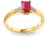 Heratis Forever Rubin gyűrű 0, 69 ct gyémántokkal Noelle IZBR1472R