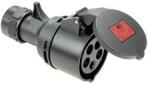 PCE Ipari dugalj lengő 3P+N 16A 400V(50+60Hz) piros egyenes IP44 műanyag 6h-pozíció Shark PCE - 214-6x