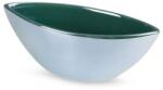 Eurofirany Bento1 01 csónak alakú kerámia tál Türkiz 20x8x8 cm