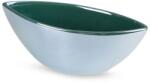 Eurofirany Bento1 02 csónak alakú kerámia tál Türkiz 25x10x10 cm