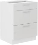 Lempert Niki 41 konyha 60 D 3S BB prémium box fényes fehér
