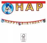 Javoli Sonic a sündisznó Sega Happy Birthday felirat FSC 2 m (PNN95668) - ajandekplaza