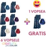 Pro.co Set 6 vopsele CREATIVITY + 1 GRATIS (set complet gama Creativity) (C7490) - Visuel