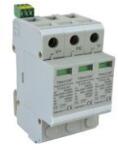 TRACON ESPD1+2-12.5-4P cserélhető betéttel T1+T2 AC típusú túlfeszültség levezető (ESPD1+2-12.5-4P) - procompkft