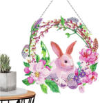  Диамантена Великденска Украса - Зайче, Кръгли мъниста