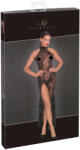 Noir - rochie lungă transparentă cu flori - negru - XL
