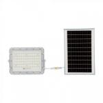 V-TAC Napelemes Led Reflektor - Távirányítós, IP65, 15 Watt, Hideg Fehér, Fehér