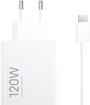  Incarcator retea original Xiaomi HyperCharge Combo, 120W, Cablu USB-C, Incarcare rapida, White