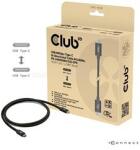 Club 3D Kábel - CAC-1570 (USB4 Type-C, 240W PD, 80Gbps, 8K240Hz, 4K540Hz, bidirectional, 1, 2m, fehér) (CAC-1570) (CAC-1570)