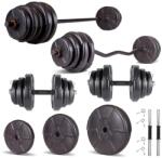 Progressive Set haltera si gantere reglabile de 60 KG Progressive ECGZ68