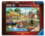 Ravensburger Puzzle 1000 db - Egy forgalmas nap a csatornában (12001521)