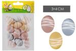  IRIS dekor tojás 12db pasztell csíkos 3x4cm (72218) - bestbyte