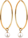 Troli Aranyozott karika fülbevalók gyöngyökkel 2 az 1- ben VJMS002ER