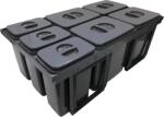 EKOTECH Beépíthető hulladékgyűjtő/kuka JAZZ 90 4x12 liter+3x5 liter (93004162904)