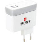 SKROSS 2.800131 USB-s töltőkészülék Aljzat dugó Kimeneti áram (max. ) 5.4 A 2 x