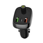 LDNIO Electronic Technology Co. Ltd LDNIO Autós FM transzmitter, Bluetooth 5.0, kihangosító, USB MP3 lejátszó + SD foglalat, beépített mikrofon