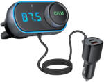 HiGi HiGi® T78 - brichetă transmițător FM MP3 player + încărcător rapid USB (30W) (T78)