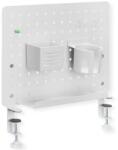 Value Pegboard cu suporturi de montare opționale, Clamp Mount Pegboard, Gamer / Office / Office, alb (17.99.0098-4)
