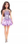 Mattel Barbie: Fashionista divatbaba fényes lila ruhában