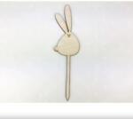  Natúr fa - Beszúrós duci nyuszi 5x18, 5cm - pepita