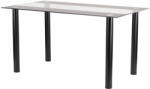 Leziter Riona 140 cm szögletes üveg étkezőasztal fekete (LUA140B) - homelux