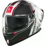 MT Helmets MT Braker SV Charm zárt motoros bukósisak matt fekete-fehér