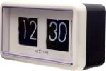 NeXtime Стенен или настолен часовник Small Flip бял (5228WI) Будилник