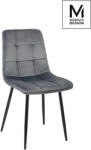 Modesto Design Carlo Szék Velúr Sötétszürke Steppelt (KHM-J-06-GREY)
