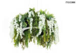 Moose Lighting Gardens Wisteria 70 LED Függőlámpa Művirág Fehér-Zöld (KHM-MSE1501100436-WIST)