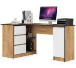 AKORD AKORD CLP B20 Sarok Íróasztal Craft Tölgy/Fehér Balos (AKO-SCHREIBB20LINKCRAFTWEISSPK)