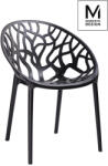 Modesto Design Koral Polipropilén Szék Fekete Mintás (KHM-C1024-BLACK)