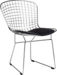 King Home Net Soft Króm Szék Fém Fekete Párnával (KHM-MC-020-CH-B)