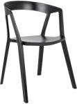 King Home Vibia Polipropilén Karfás Szék Fekete Matt (KHM-210-APP-BLACK)