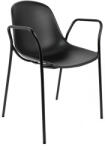 King Home Resol ARM Polipropilén Karfás Szék Fekete (KHM-292-CPP4-BLACK)