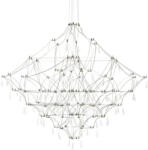 King Home Constellation 120 LED Függőlámpa Szálcsiszolt Acél Kristály (KHM-MSE1501100124)