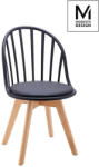 Modesto Design Modesto Albert Étkezőszék Polipropilén Fekete Bükkfa (KHM-PW801-BLACK)