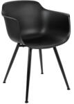 King Home ECMO Karfás Újrahasznosított WPC Szék Fekete (KHM-293-CPP3-BLACK)