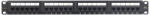 NIKOMAX Patch panel UTP, Essential Series, CAT6, 24 portos, szerszámmal szerelhető, 1U (NMC-RP24UE2-ES-1U-BK)